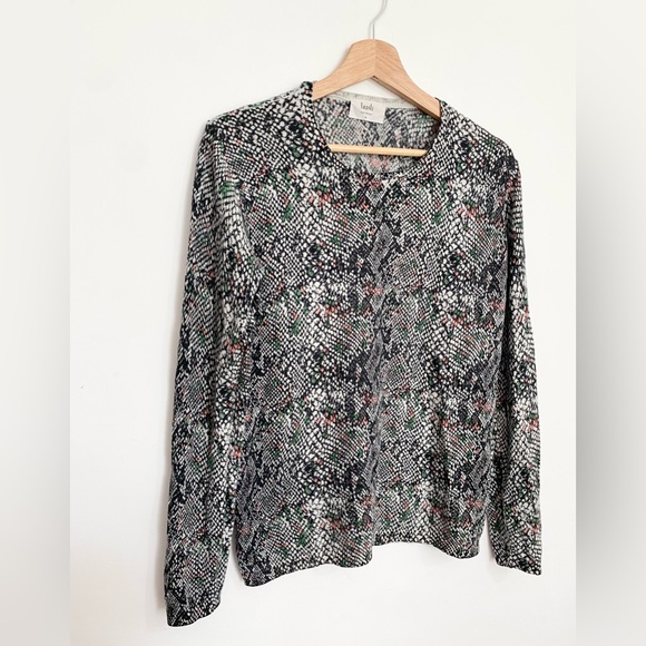 Hush Snakeskin Pattern Wool Blend Jumper Size M - Picture 2 of 8